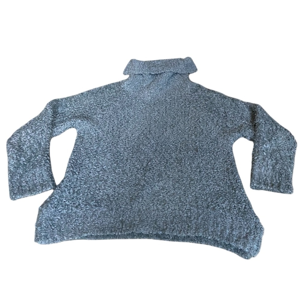 POL Clothing Women’s Sweater Gray Chunky Turtleneck Style JST171 Size Small